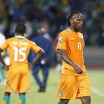 Ivory Coast's Drogba leaves the pitch after losing their African Nations Cup (AFCON 2013) quarter final soccer match against Nigeria in Rustenburg