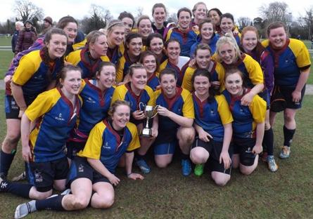 UL Ladies Rugby team who beat Carlow IT in the Division 1 Final 2015.