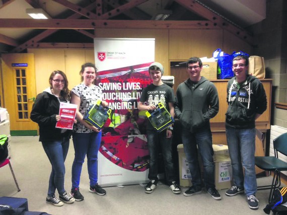 UL Archery Club members at their CPR training session