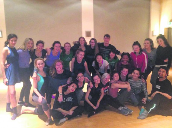Dance UL's last rehearsal for the All Ireland Dance Experiment. Photo: Karen Goltz