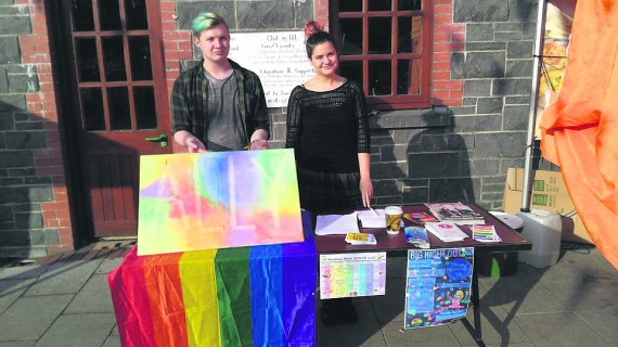 Out in UL's Rainbow Week’s Ally Awareness stand